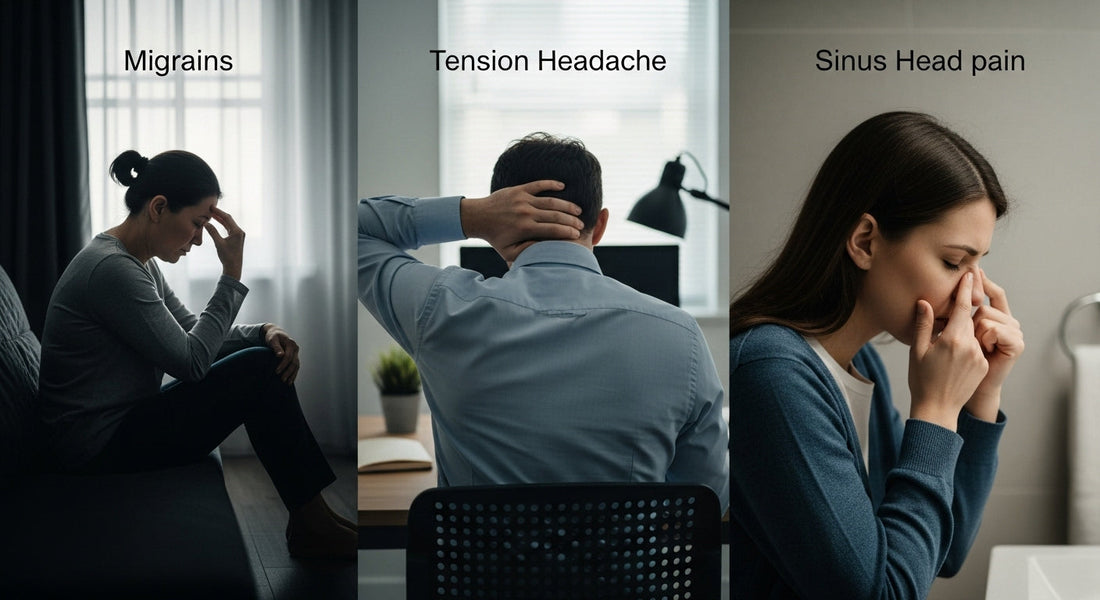 The Difference Between Migraines, Tension Headaches, and Sinus Head Pain